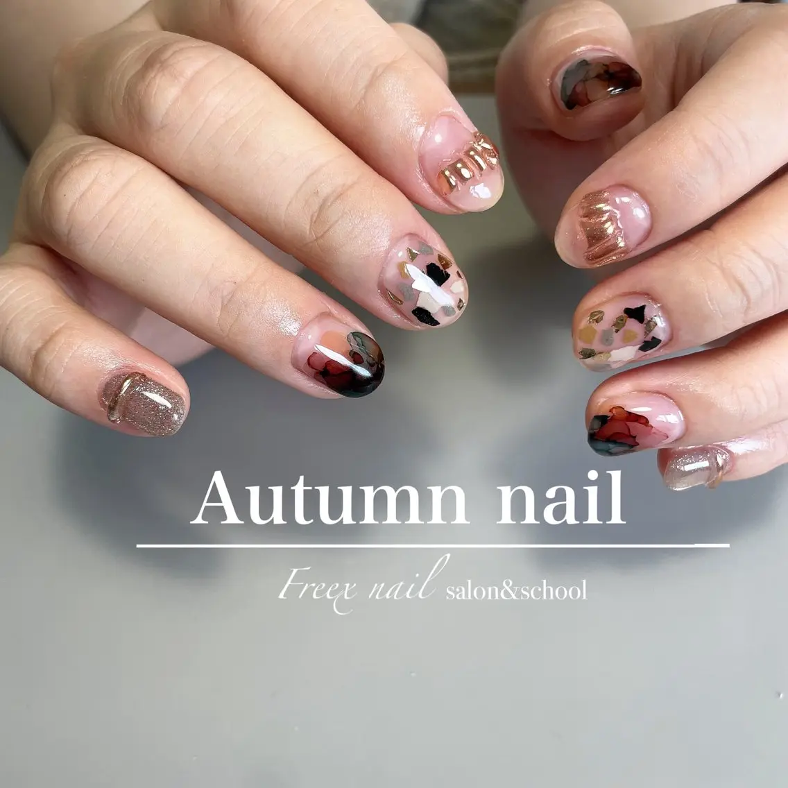 ネイル ハンドネイル ハンドケア freex nail /ニュアンス/個性派のネイルデザイン