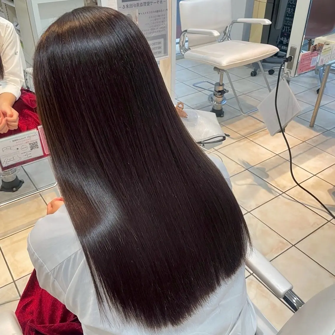 【4月クーポン🌸】圧倒的なツヤ髪🫧髪質改善カラー ロング込の写真