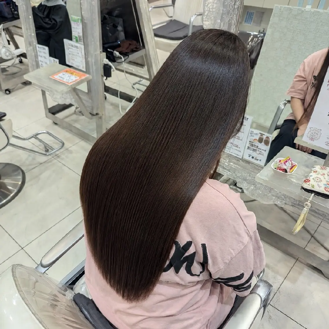 ロング パーマ カット 縮毛矯正 トリートメント 髪質改善 カミムラのヘアスタイル
