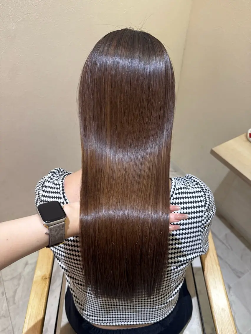ロング 髪質改善 トリートメント トリートメント 💎縮毛矯正/透明感 カラー💎椎葉みひろのヘアスタイル