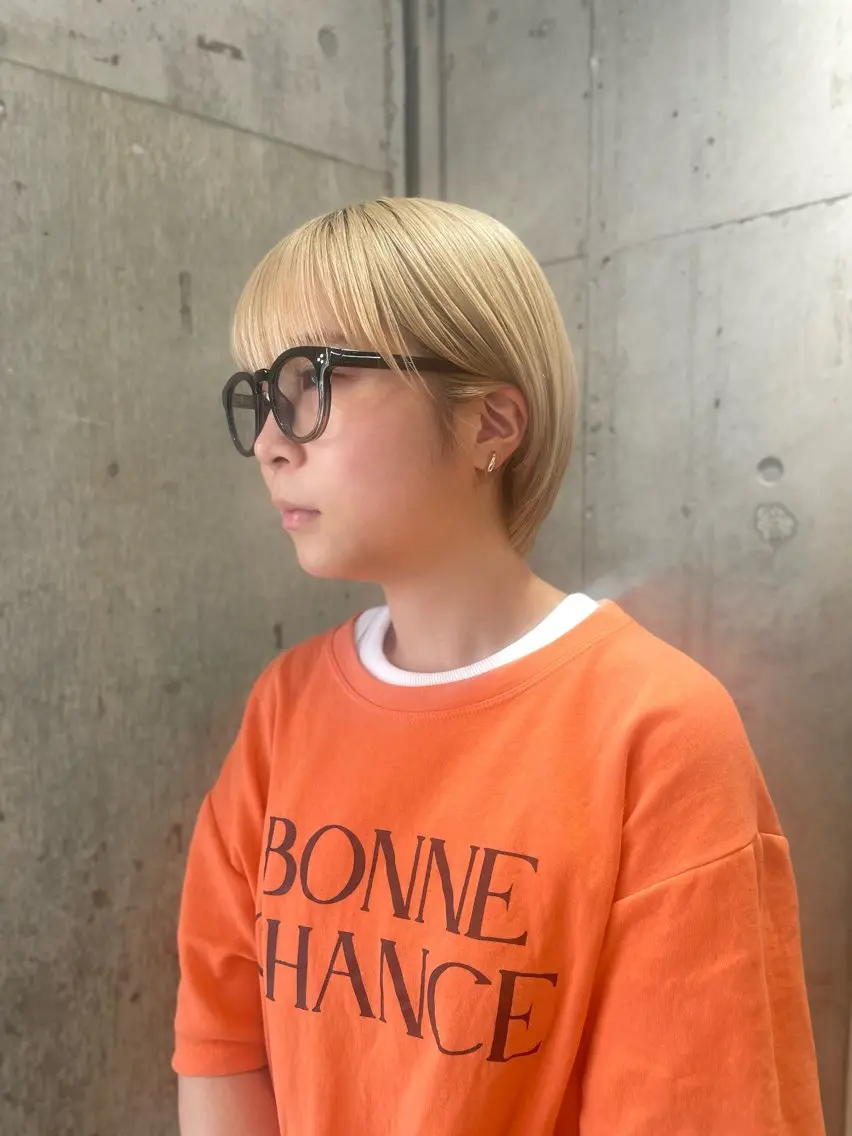ショート メンズブリーチ カラーhirokoのヘアスタイル
