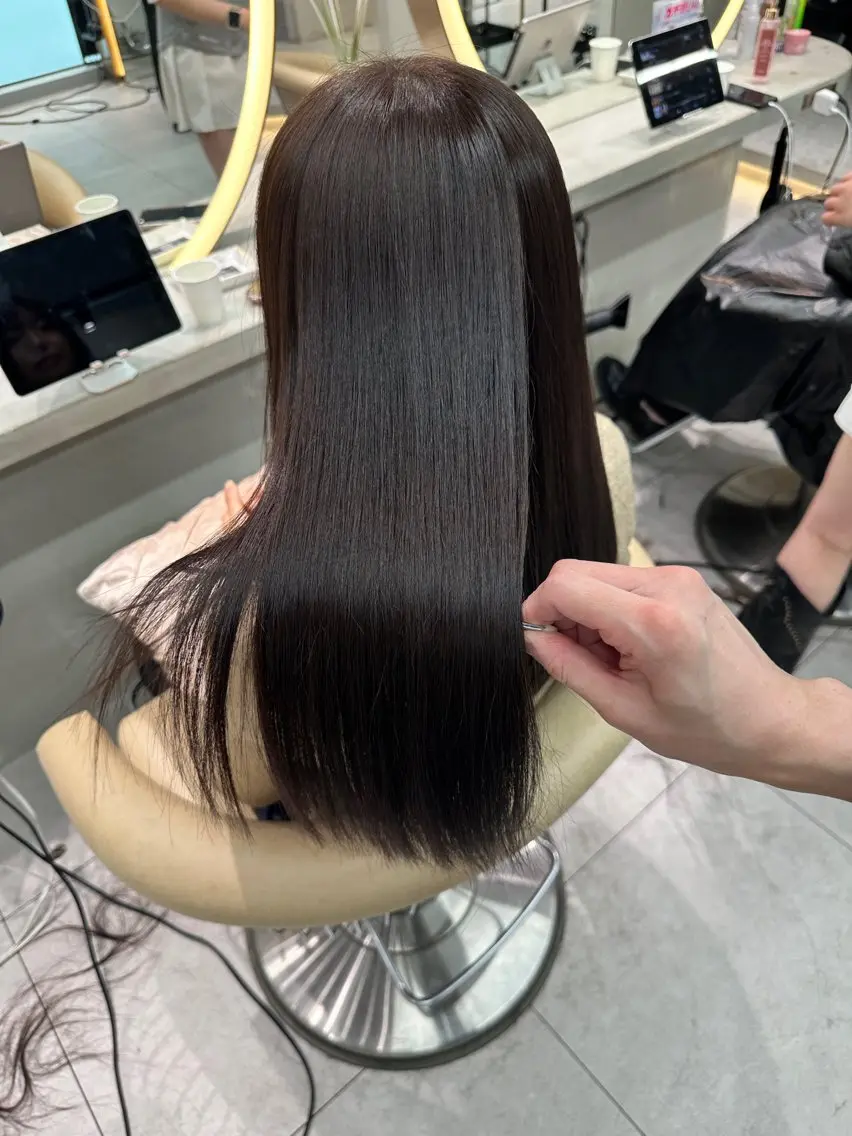 ロング カラー カット 縮毛矯正 トリートメント 《髪質改善✖️オリー ブ🧸》小嶋拓也のヘアスタイル