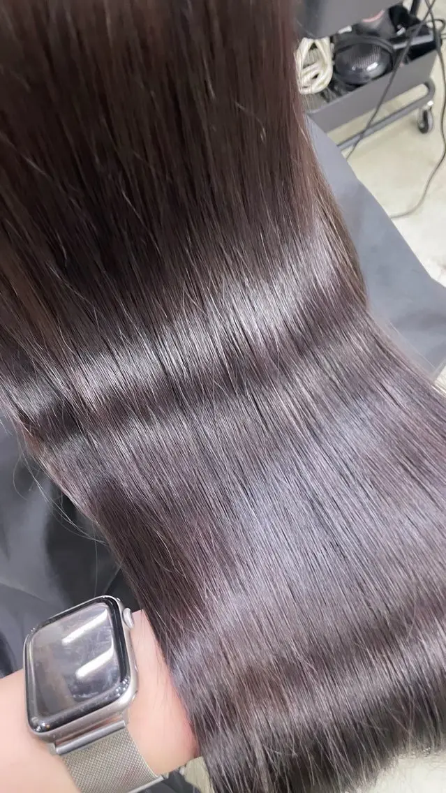 ロング カラー カット ヘアカラー トリートメント 新宿/透明感カラー/ 髪質改善/桜良のヘアスタイル