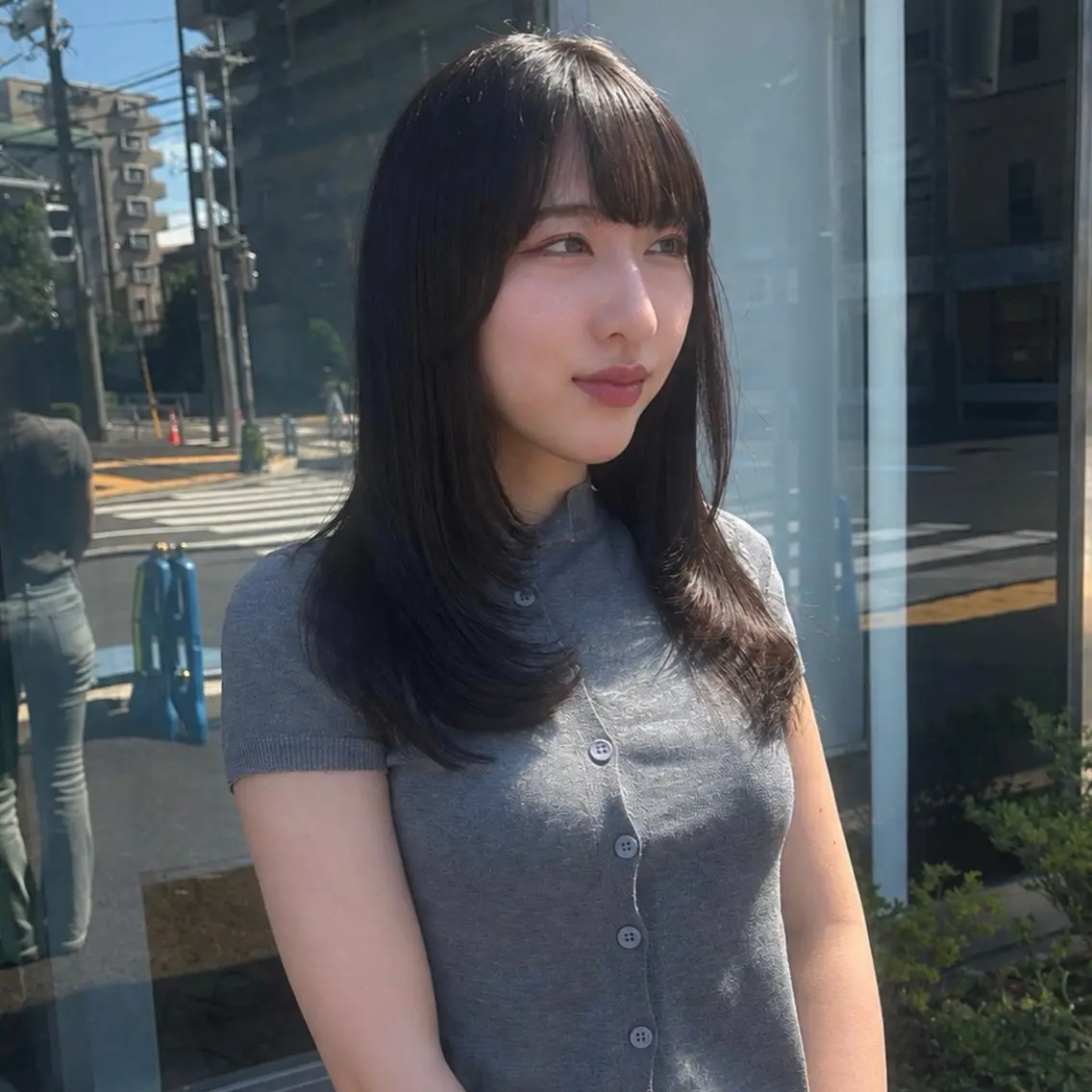 ロング レイヤーカット カット 渡辺 健太郎のヘアスタイル