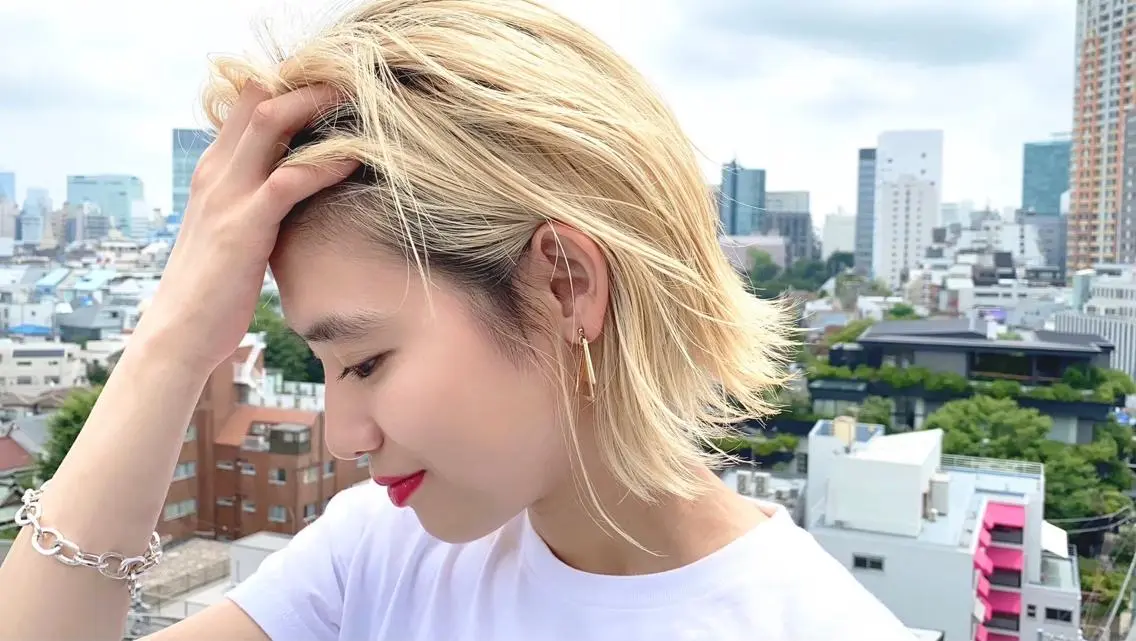 ショート カラー 渋谷パーマNo.1 うえちりくのヘアスタイル
