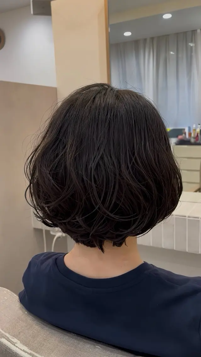 ショート パーマ カット パーマ トリートメント 【半個室サロン】 Lily🌈　ユウキのヘアスタイル