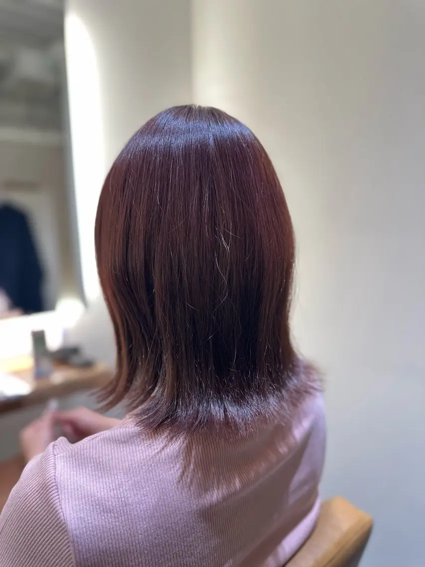 カラー ピンクカラー ヘアカラー 加賀美 幸乃のヘアスタイル