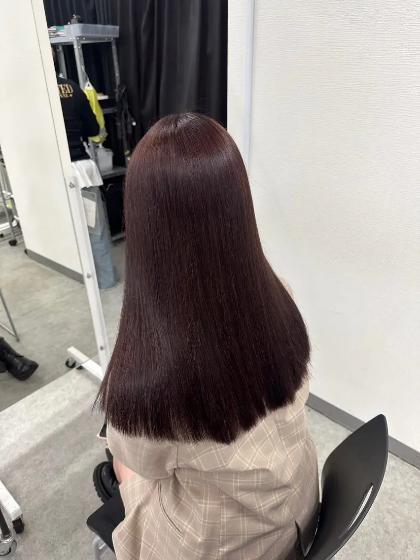 カラー カット 縮毛矯正 トリートメント ヘアセット 透明感うる艶カラー 🤍MANAMIのヘアスタイル