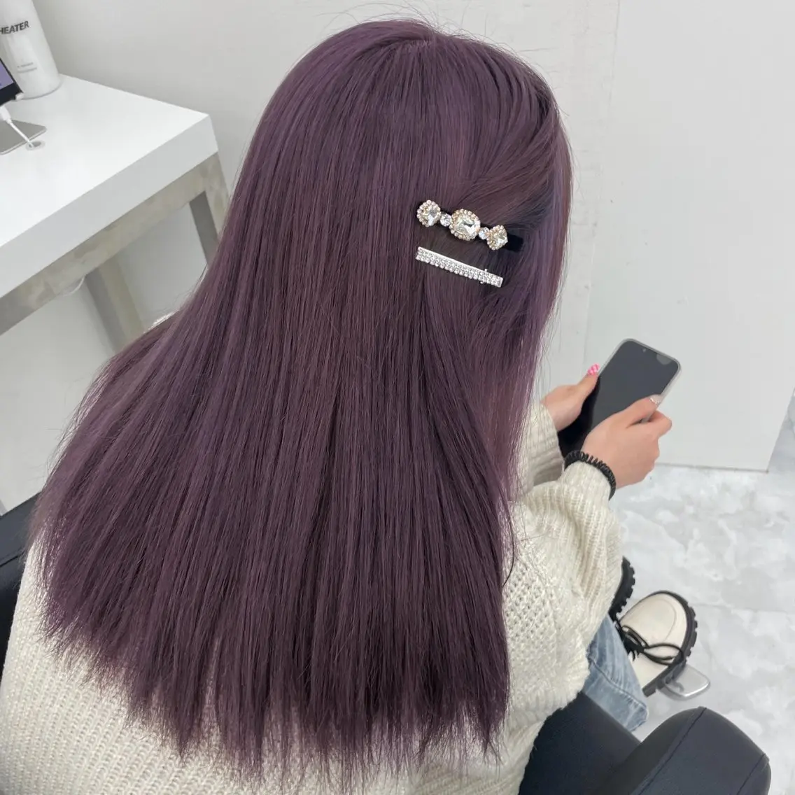 ミディアム ヘアカラー MOE 福岡韓国ヘア✧︎のヘアスタイル