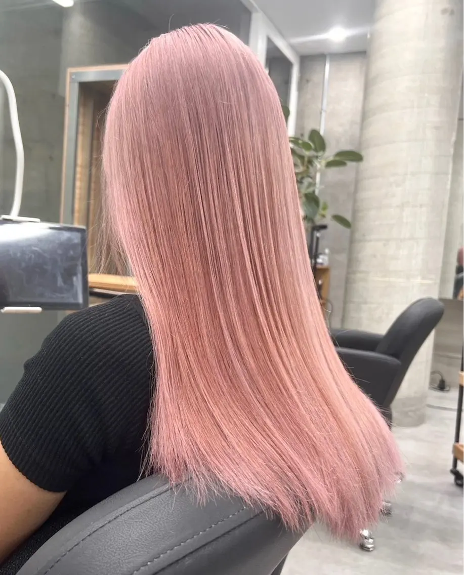 ロング カラー ブリーチ ケアブリーチ ハイトーンカラー ヘアカラー トリートメント welring hair salonのヘアスタイル