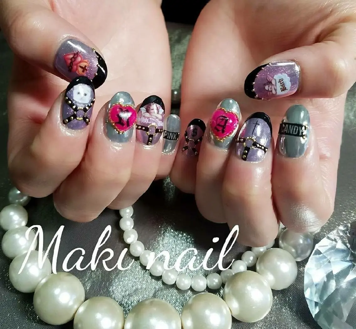 ネイル ショート ジェルネイル ･:*+.✳︎˚✧₊ MAKI NAILのネイルデザイン