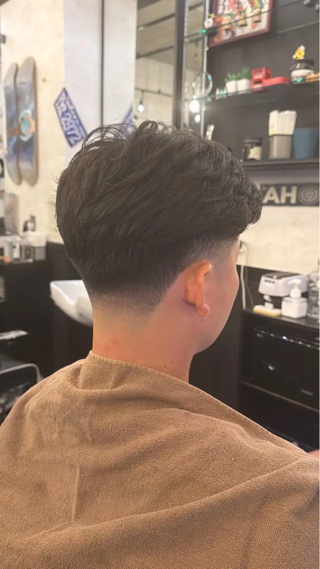 メンズ フェードカット ツーブロック kato daikiのヘアスタイル