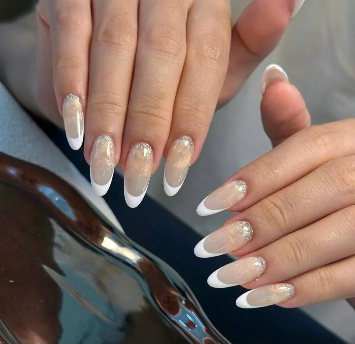 ネイル フレンチネイル ジェルネイル マグネットネイル 持ち込み ニュアンスネイル ハンドネイル Minette Nailのネイルデザイン