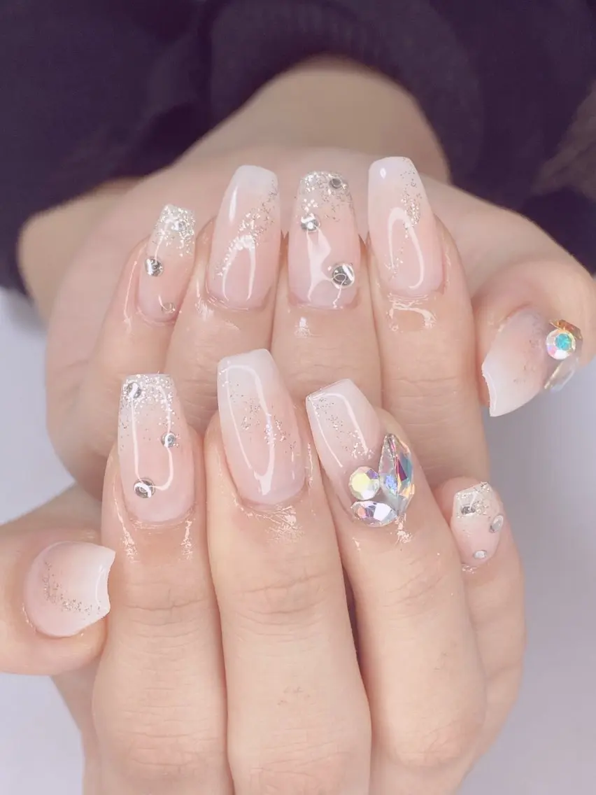 ネイル アートネイル オーロラネイル 桜ネイル クリアネイル フットネイル Nail Salon ertiのネイルデザイン