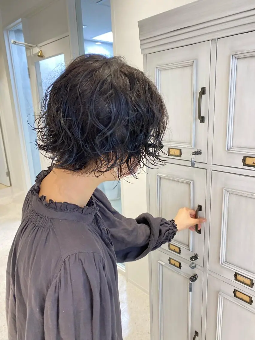 カット+レディースパーマの写真