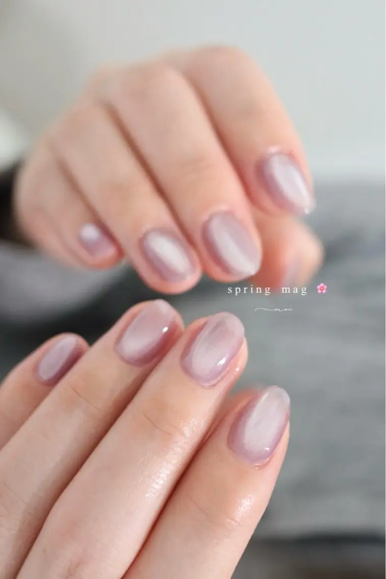 ネイル マグネットネイル ワンカラーネイル nail salon moiのネイルデザイン