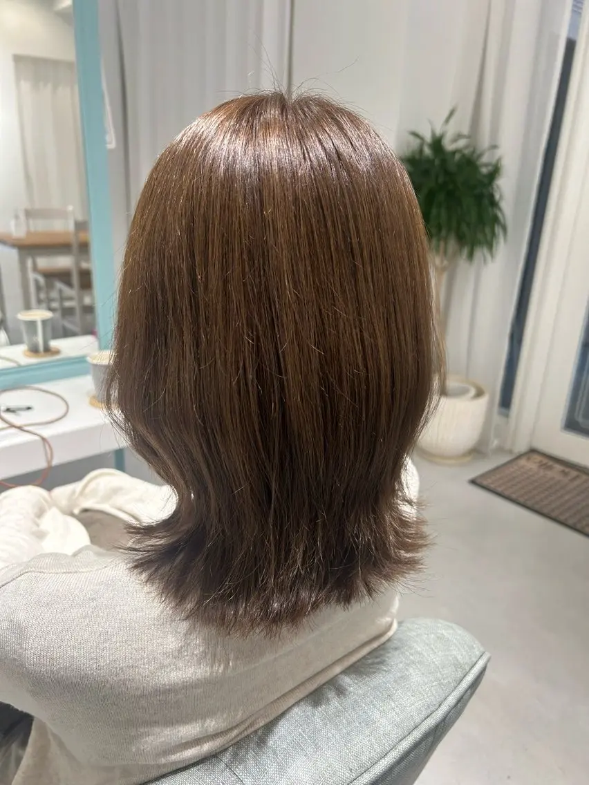 ミディアム カット ヘアカラー トリートメント ✂︎ Kana✂︎のヘアスタイル