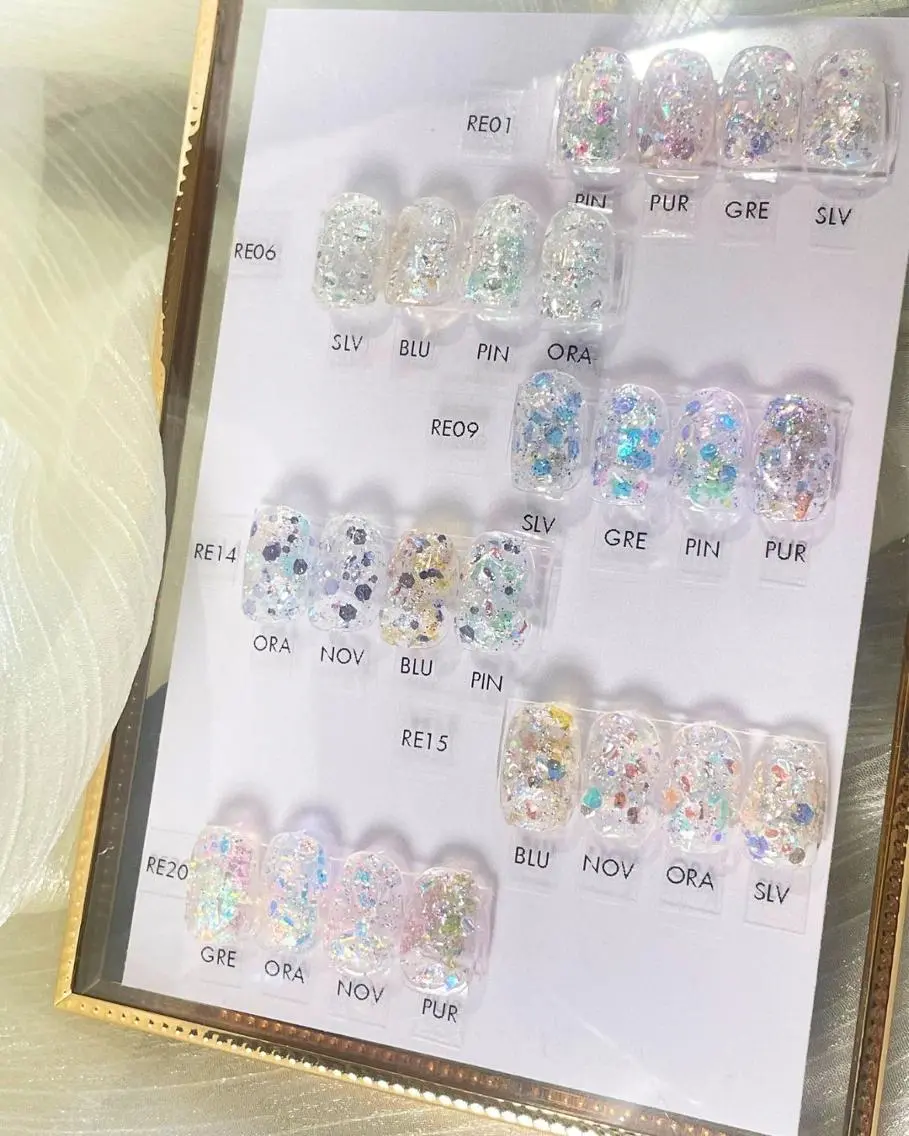 【ジェルオフある方】キラキラバブルネイル☆の写真