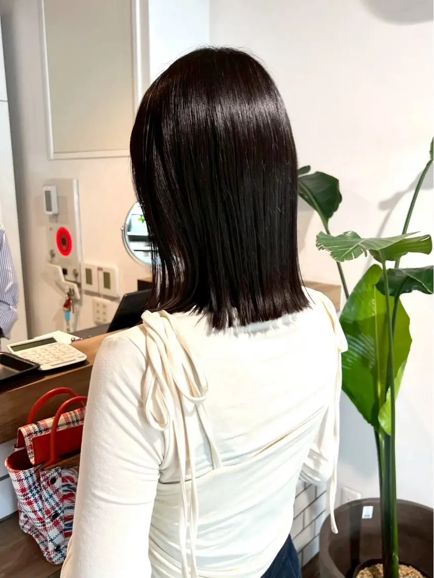 カラー ベージュカラー オリーブベージュ ヘアカラー 艶カラー🫧/ 縮毛矯正💎/フミナのヘアスタイル