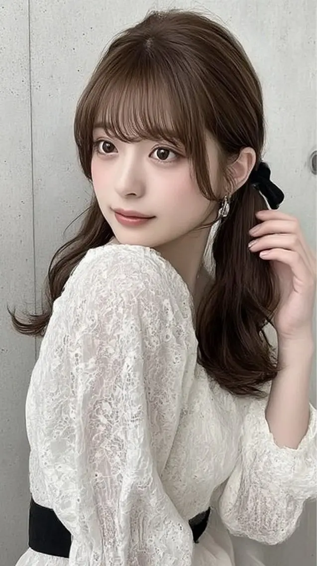 ロング カラー ヘアカラー 🍒モテ暖色カラー × うる艶✧ ゆなのヘアスタイル