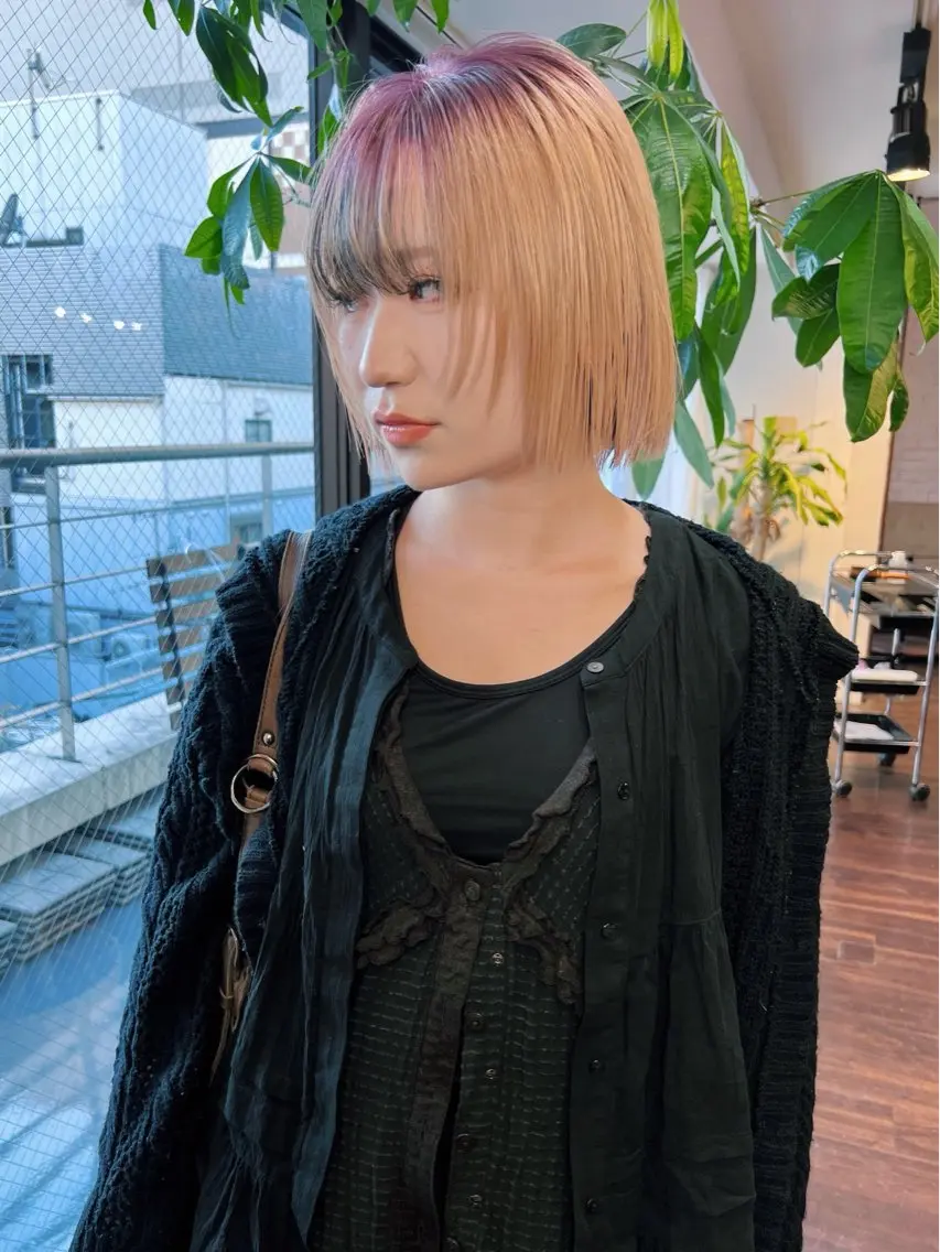 ショート カラー カット ヘアカラー トリートメント ヘアセット 🧡色落ちまで2度 楽しめる🧡ヨシキのヘアスタイル