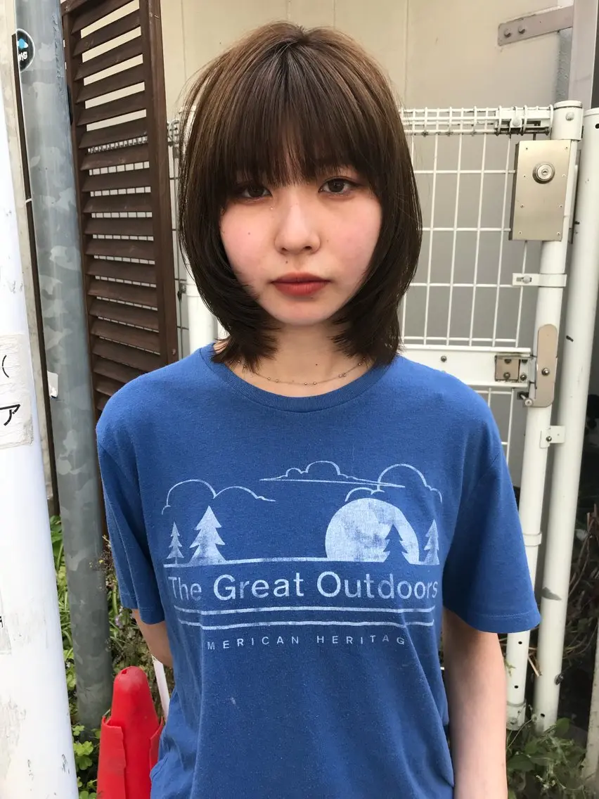 ミディアム カラー カット ヘアカラー トリートメント 赤み消しカラー/ ナチュラル/トモキのヘアスタイル