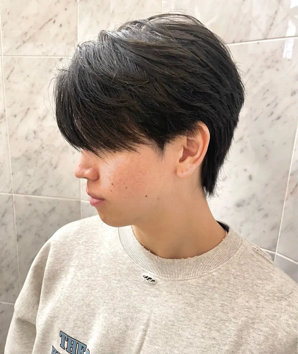 ミディアム カット ヘッドスパ バレイヤージュ⭐️ 栄/舩木裕矢のヘアスタイル