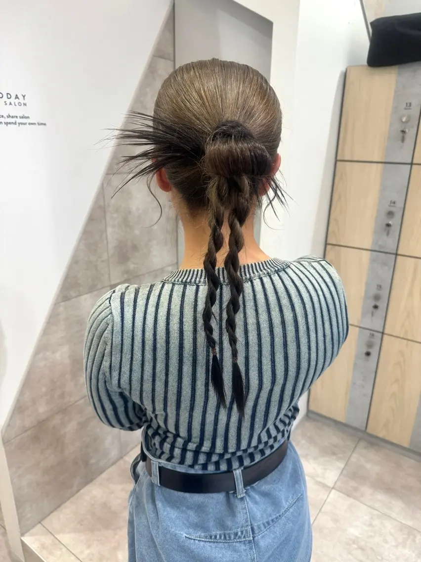 ロング ヘアセット 三輪 恭平のヘアスタイル