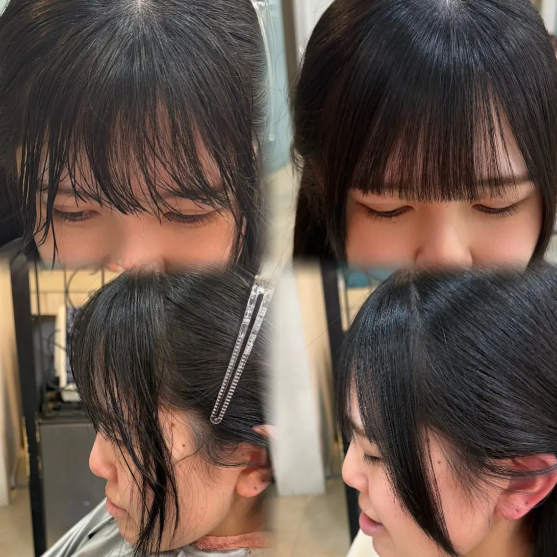 🔥脱　ピンシャキ前髪🔥前髪･顔周りナチュラルストレート‪＆前髪カット𓂃🫧‪の写真