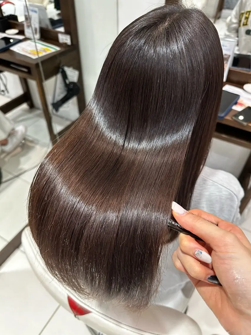 ロング 縮毛矯正 トリートメント 💜髪質改善推し💜 Sein.せりのヘアスタイル