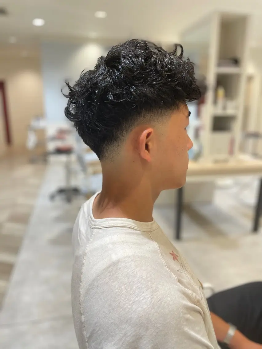 ショート パーマ メンズ カット パーマ メンズパーマ/カット / 古川 諒のヘアスタイル