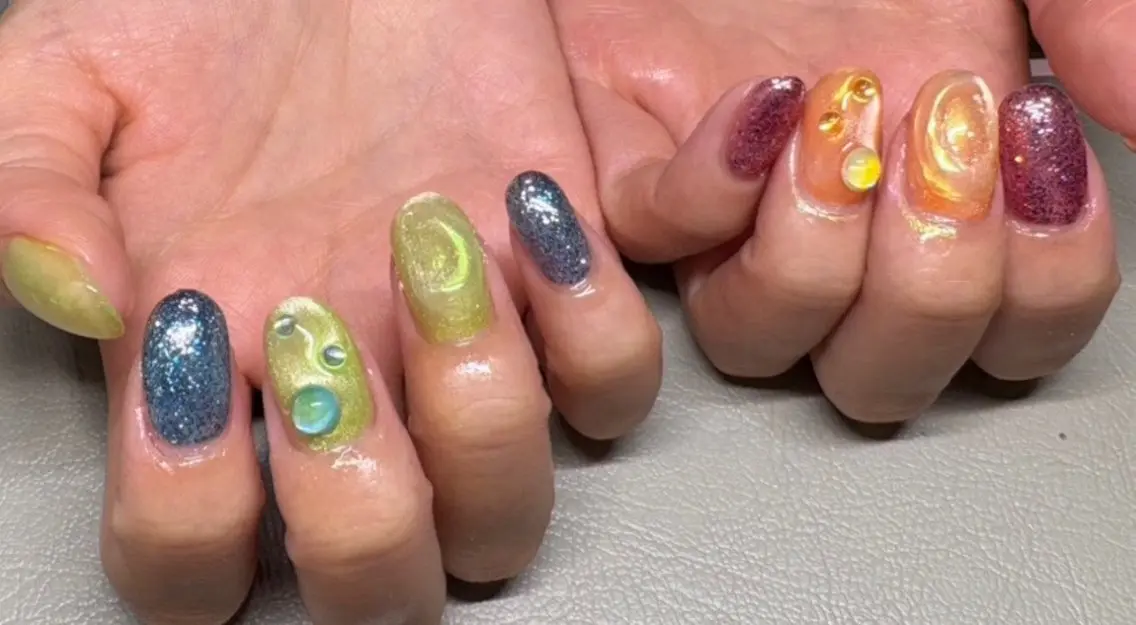 ネイル 持ち込み ハンドネイル Chaleur fleurのネイルデザイン