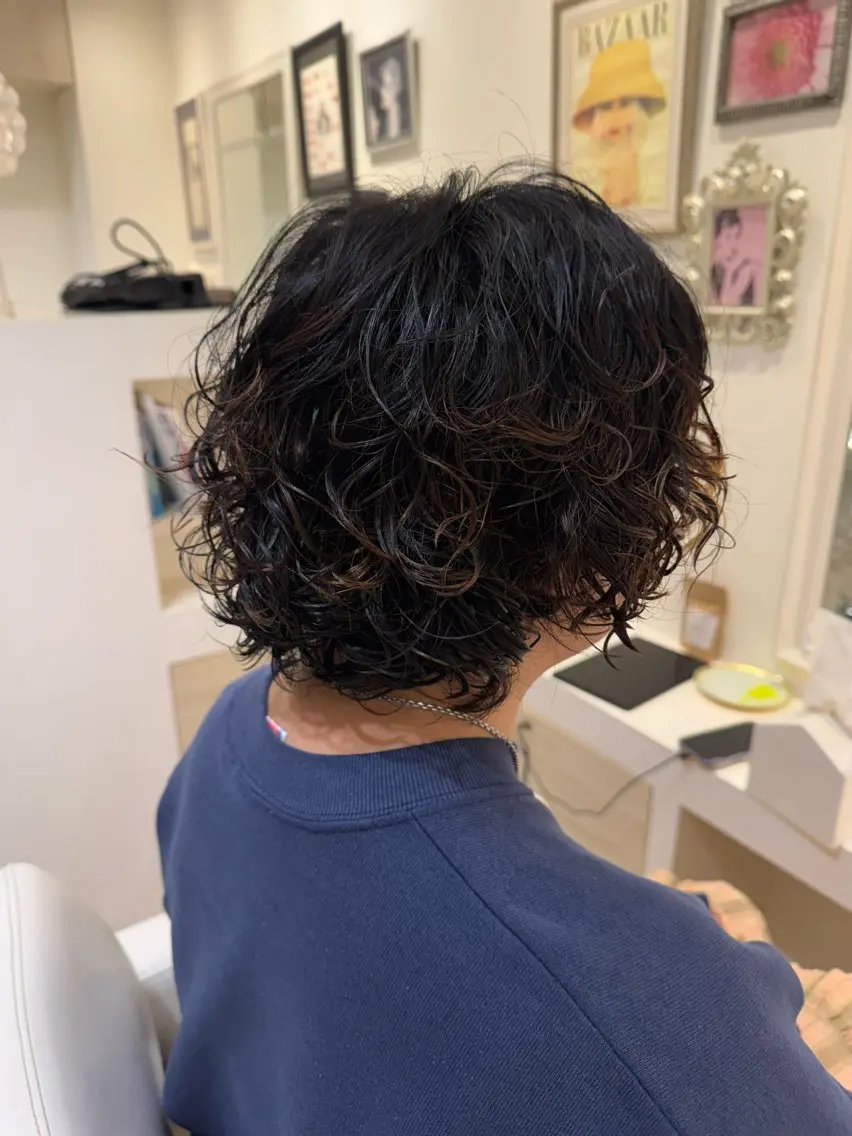 ショート パーマ たなか あいり【自由が丘】のヘアスタイル