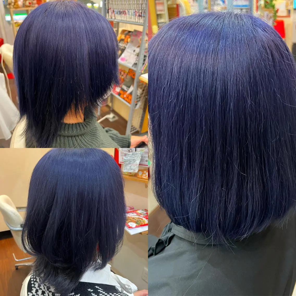 カラー ブルーカラー ヘアカラー まさき✂︎ /ブリーチカラーのヘアスタイル