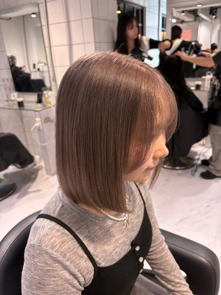 ミディアム カラー ヘアカラー トリートメント うる艶ワンホン/ HINANO🩶のヘアスタイル