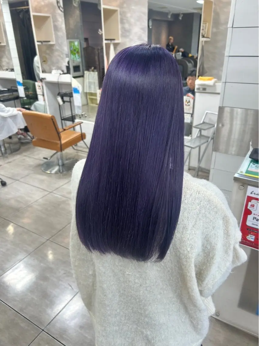 ロング カラー ヘアカラー 本尾 空大のヘアスタイル