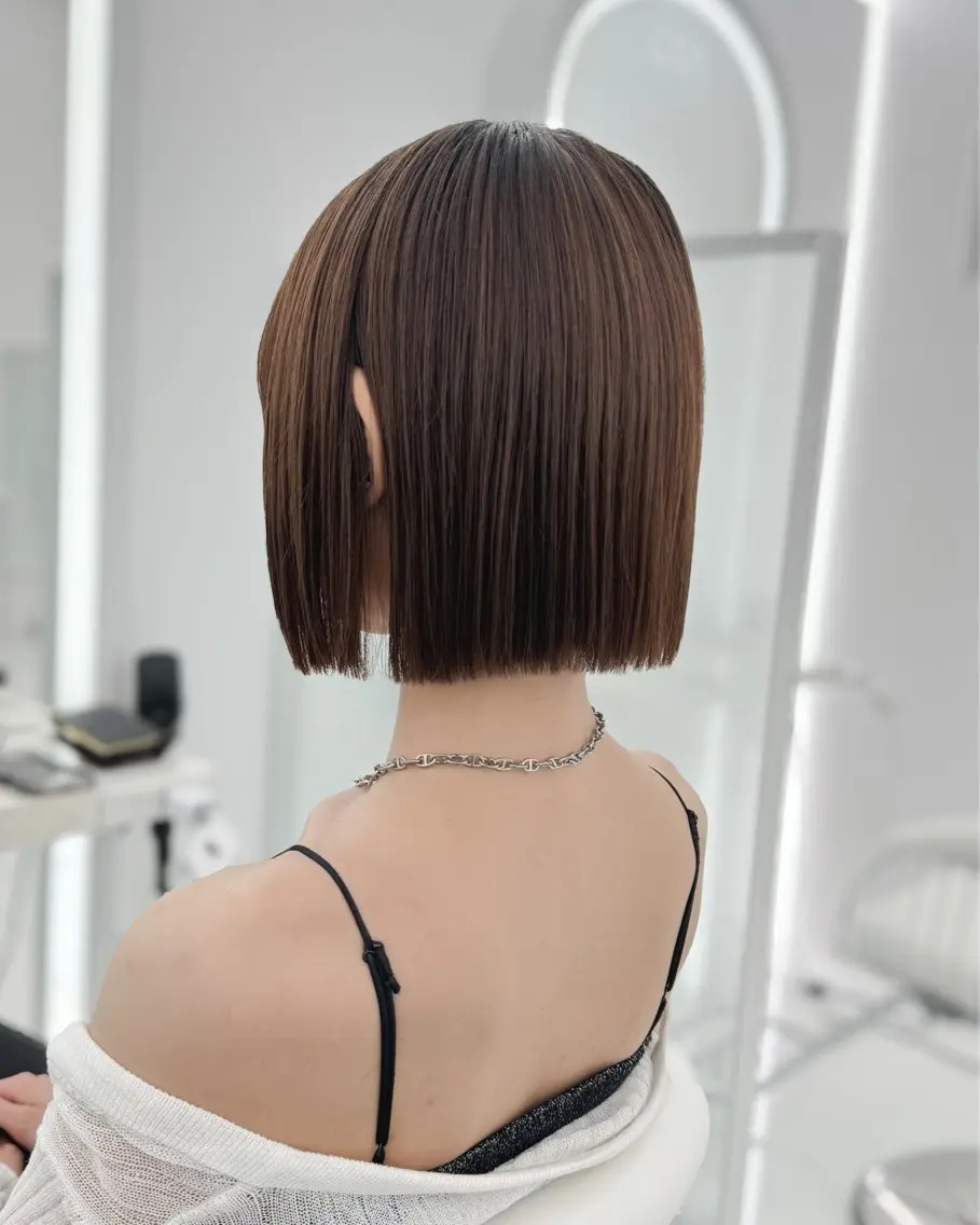 ショート 🫧ボブカットモデル 韓国透明感カラー🫧のヘアスタイル