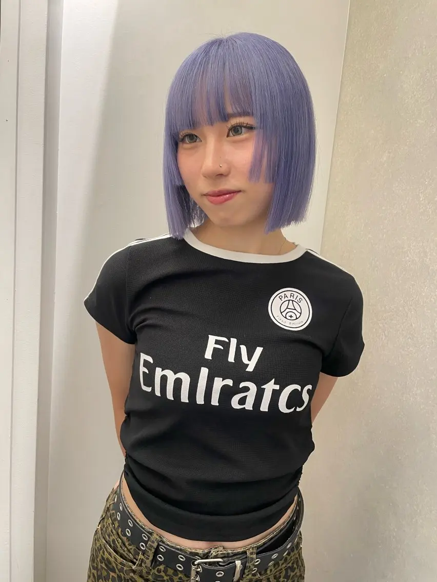 カラー ヘアカラー 🎀ボブ+ハイトーン シュカ👶🏻のヘアスタイル