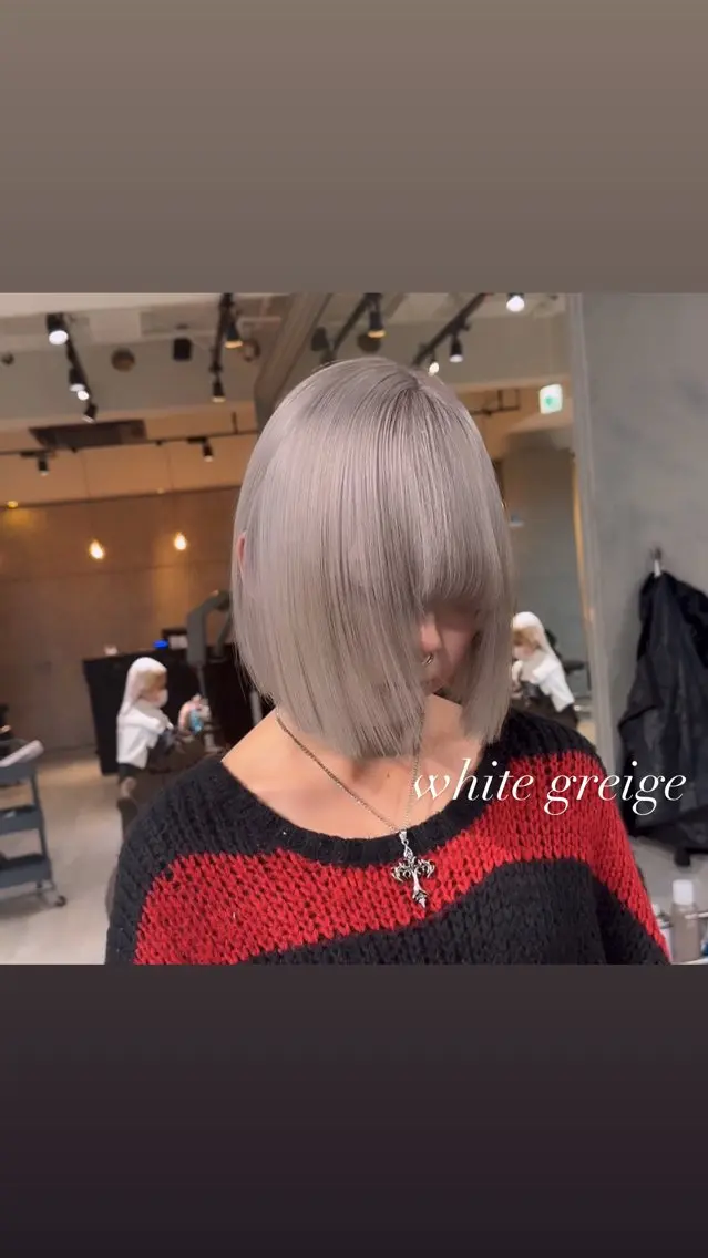 ミディアム カラー カット ヘアカラー トリートメント ヘアセット 💜ハイトーン💛 マジカルかいちゃんのヘアスタイル