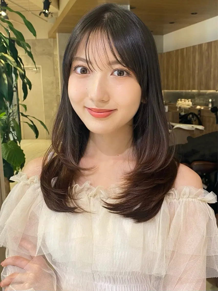 ミディアム カラー カラーモデル募集/ 表参道/まなか🧸のヘアスタイル