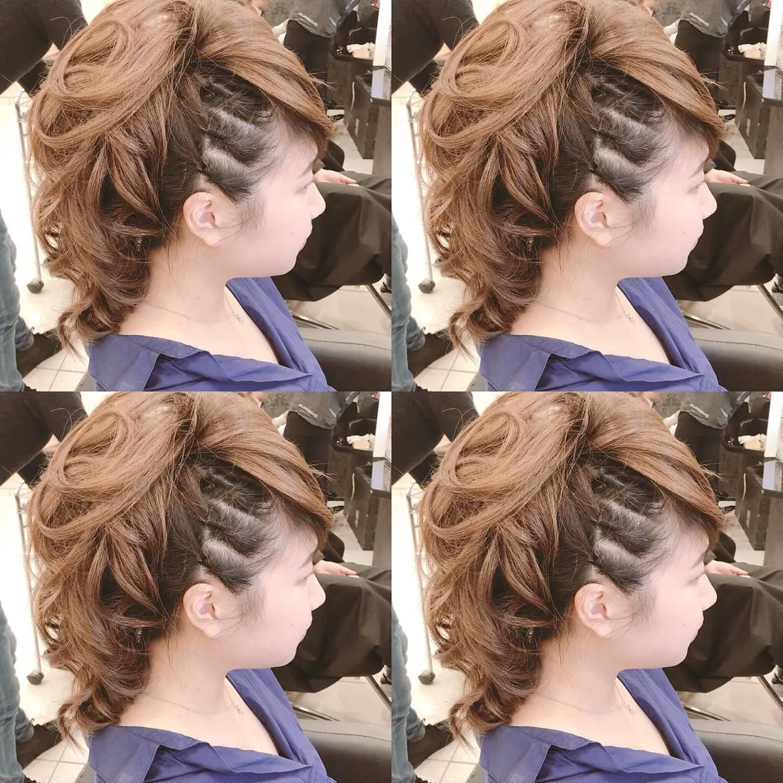 セミロング ヘアアレンジ ポニーテール ヘアセット 🌷MAYU 🌷のヘアスタイル