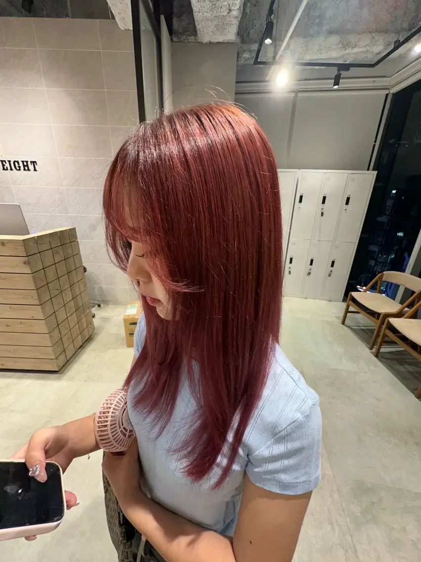 ロング カラー カット ヘアカラー トリートメント 渋谷うる艶カラー 🦊あらし🦊のヘアスタイル