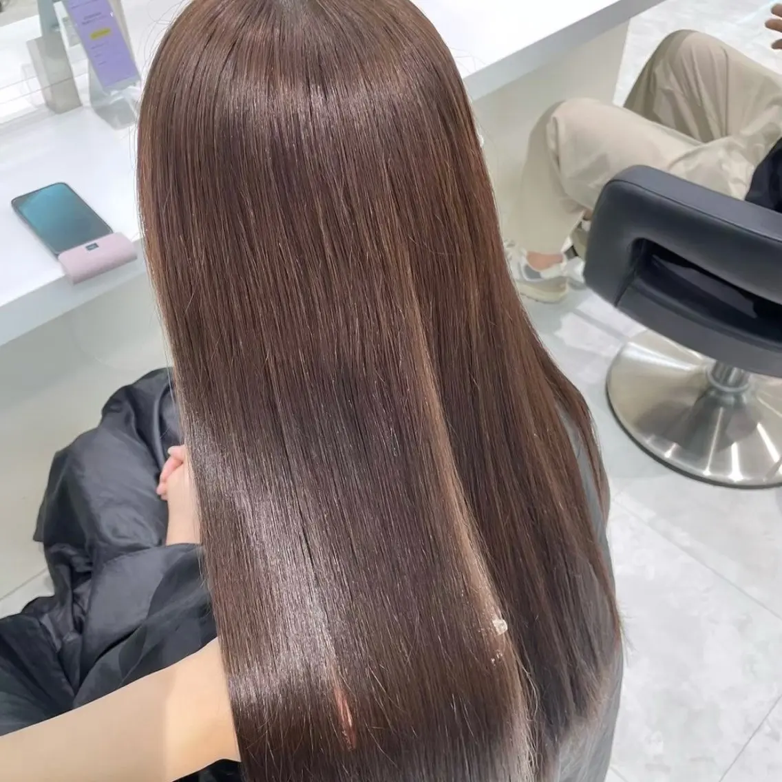 カラー 🤍ブリーチなし ブラウンhimi🤍のヘアスタイル