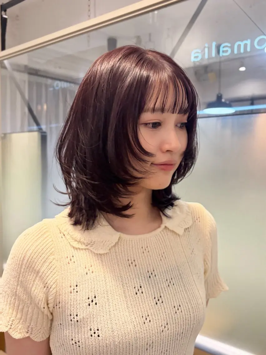 ショート カラー カット ヘアカラー トリートメント ヘッドスパ オリーブ/縮毛♡ Natsuno🩰のヘアスタイル