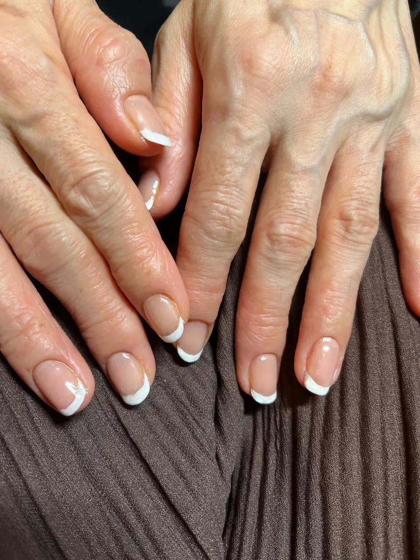 ネイル フレンチネイル ハンドネイル 〜Pearl me〜 Michiのネイルデザイン