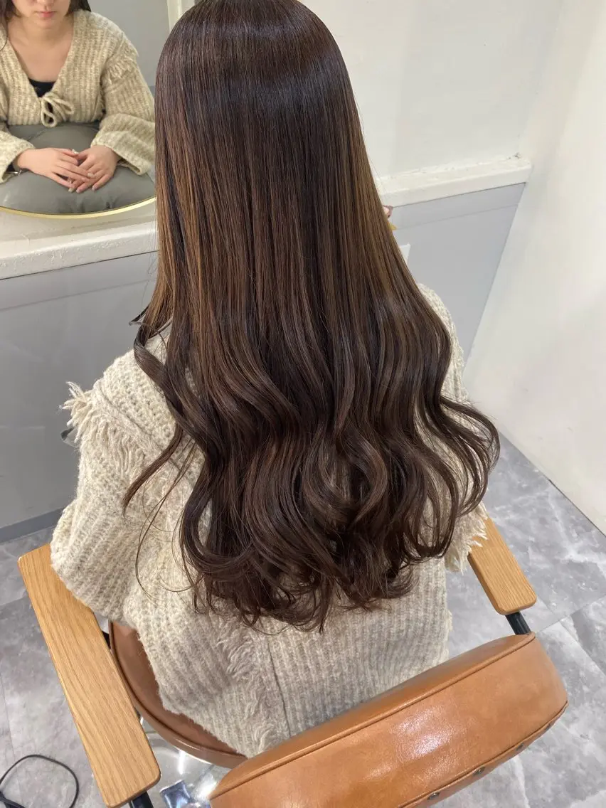 ロング カラー ヘアカラー トリートメント momo ♡のヘアスタイル