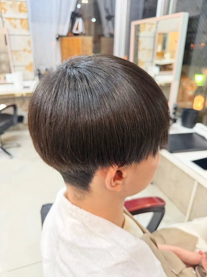 メンズ 縮毛矯正 ヘアセット 日置 蓮のヘアスタイル