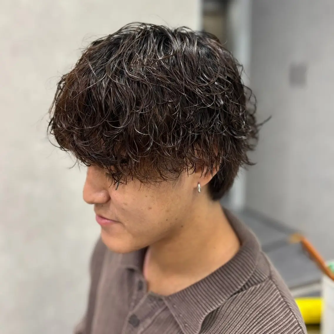 パーマ メンズ メンズパーマ 波巻きパーマ モテ髪メンズパーマ ✂️こゆきのヘアスタイル