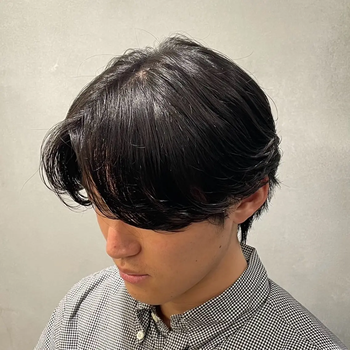 ミディアム パーマ ヘアアレンジ メンズ fifth 石川 凪のヘアスタイル