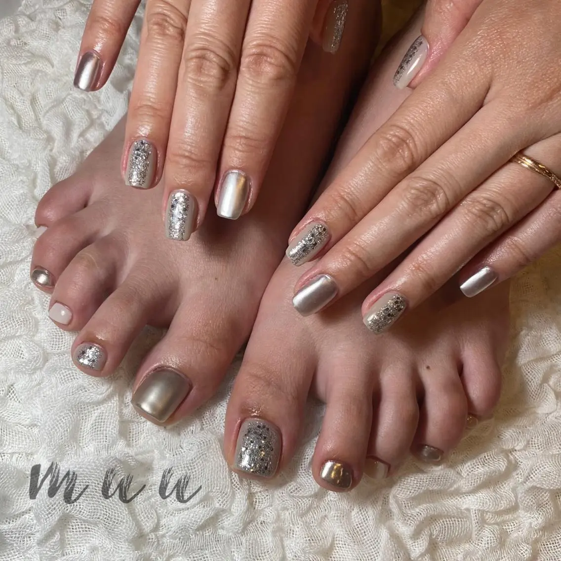 ネイル ミラーネイル muu nailのネイルデザイン